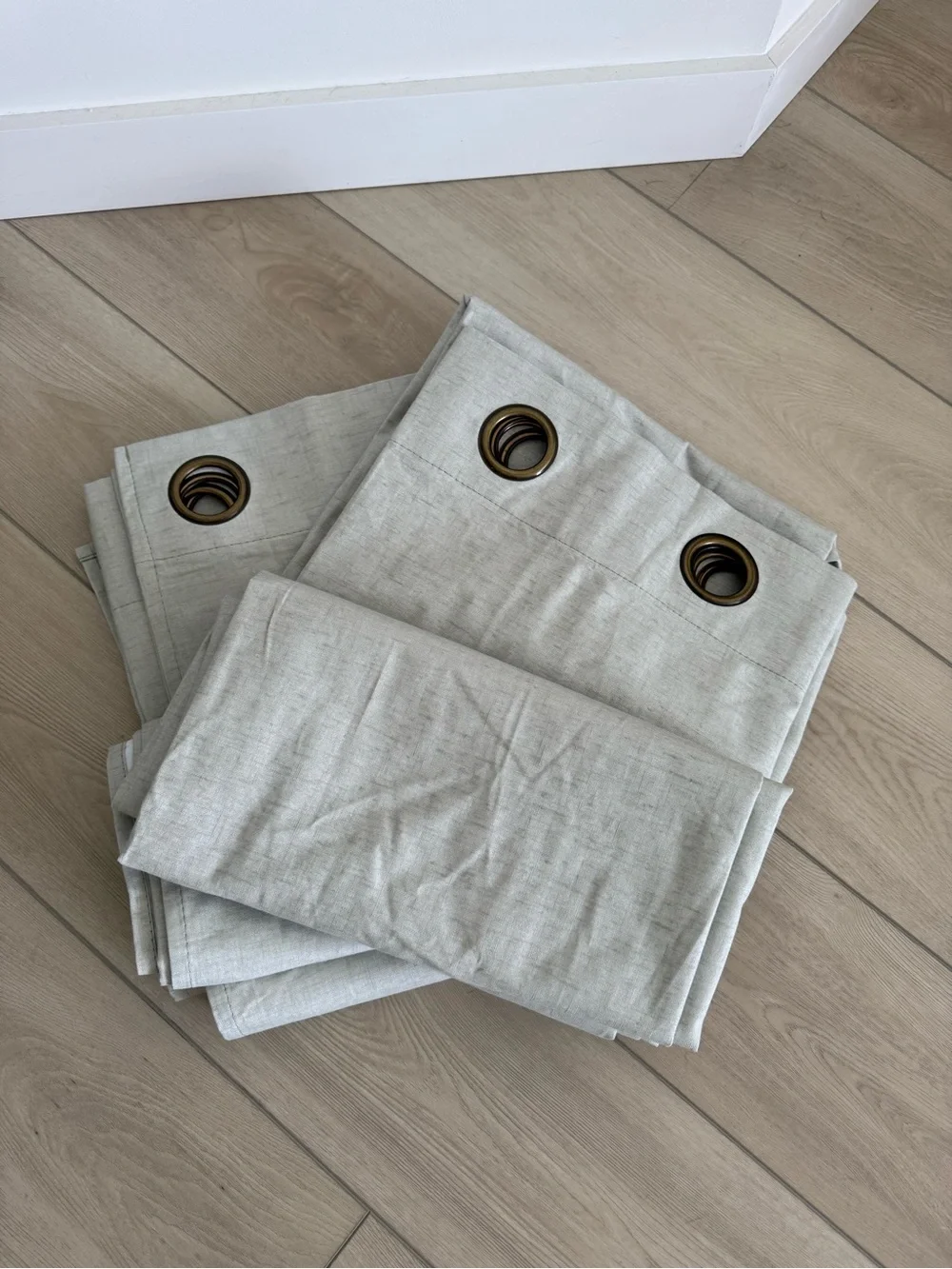 Sage Green Linen 52”W x 120”L 100% Blackout Curtains